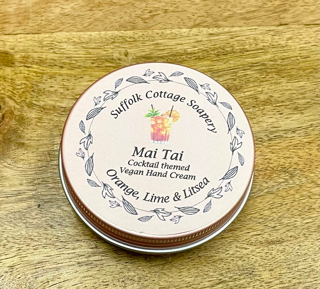 Vegan Cocktail inspired hand cream ‘Mai Tai’ with Orange, Lime and Litsea