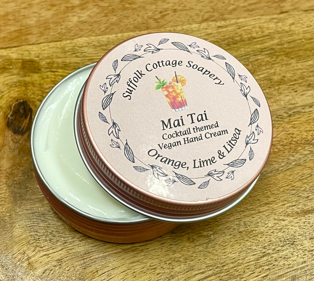 Vegan Cocktail inspired hand cream ‘Mai Tai’ with Orange, Lime and Litsea