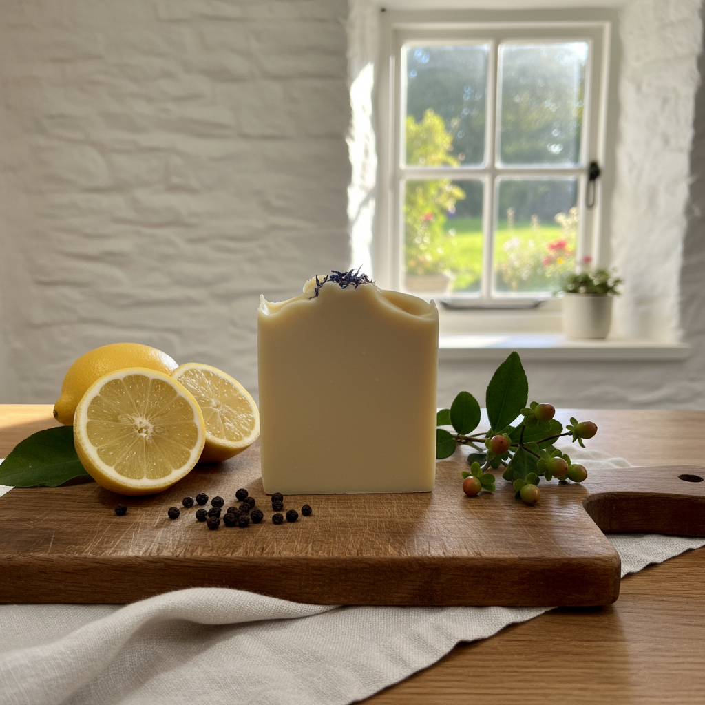Lemon, Black Pepper & Litsea Soap - Cottage Corner