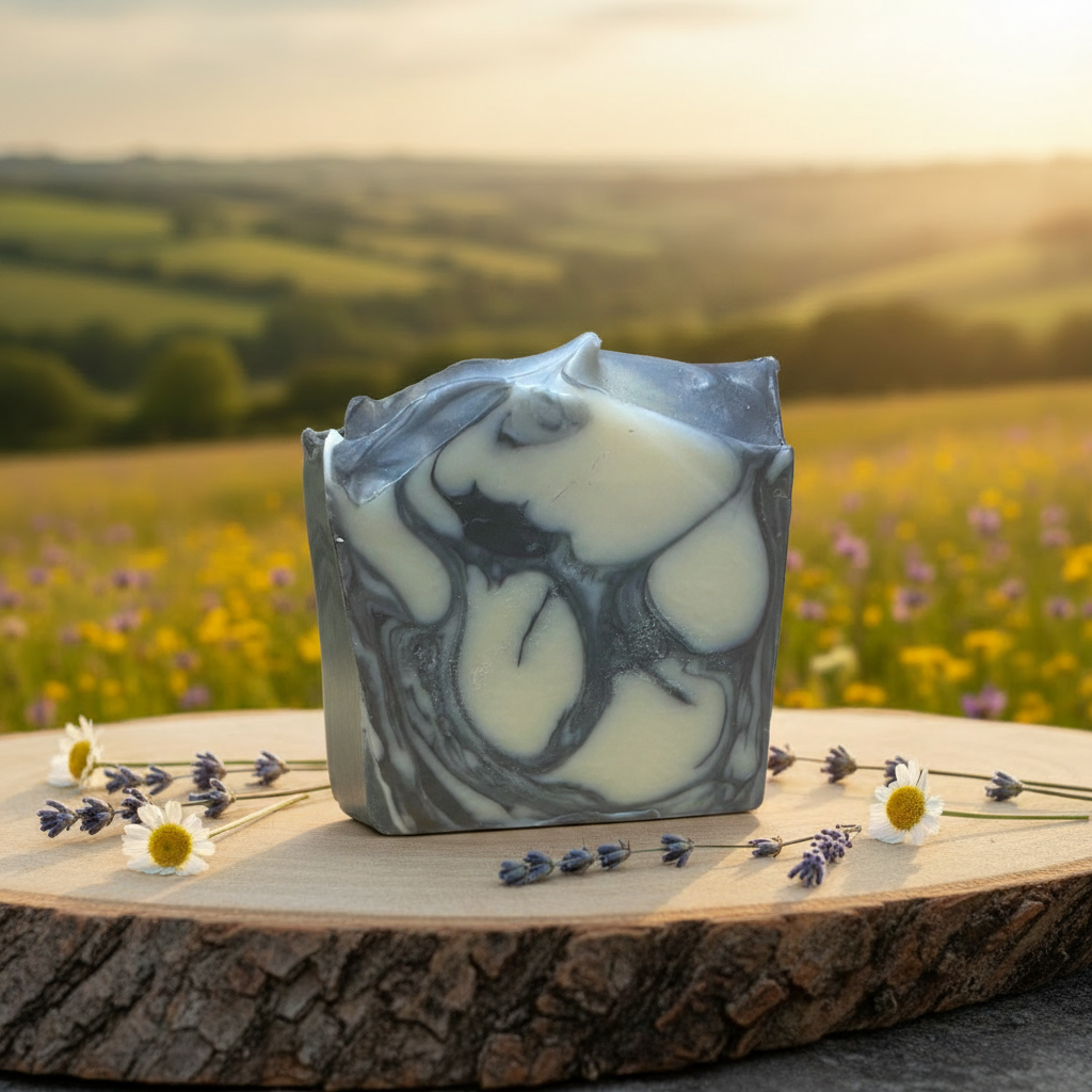 Peppermint Soap with New Background
