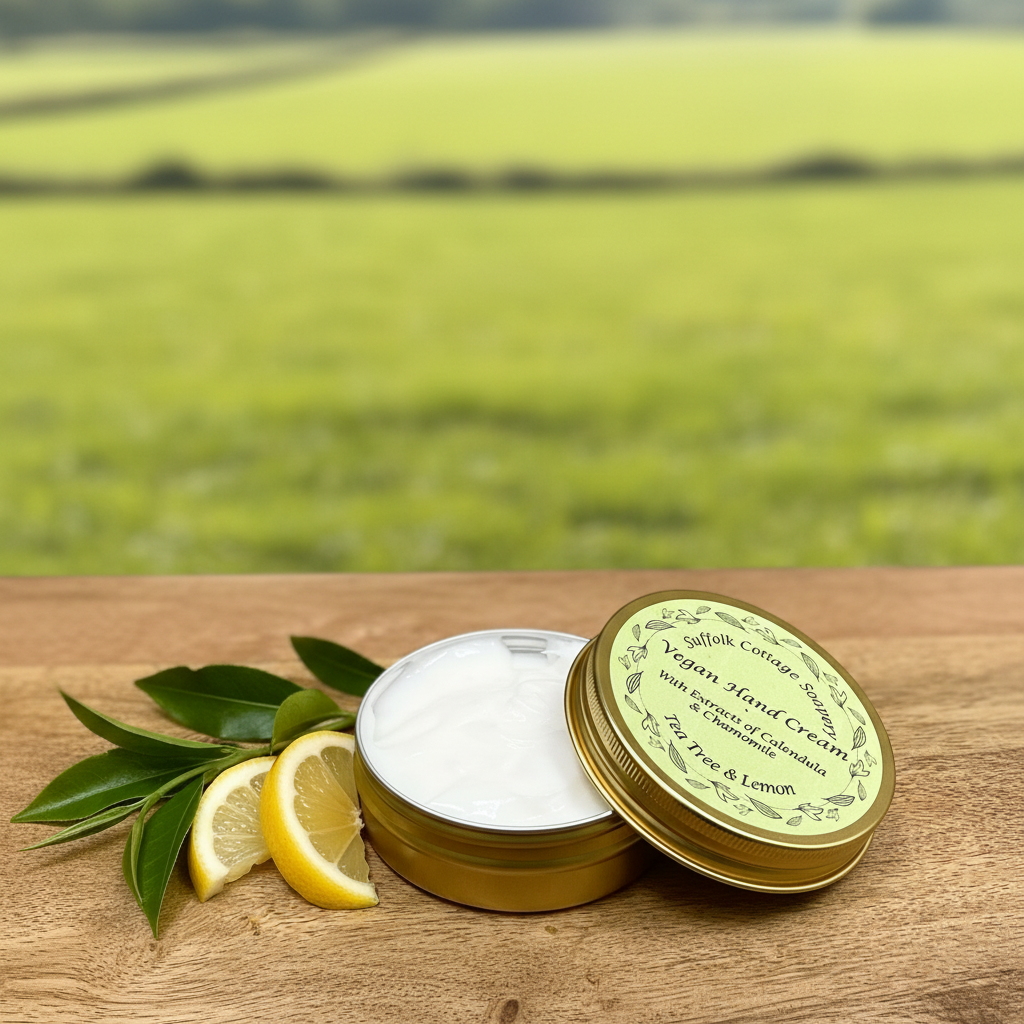 Tea Tree & Lemon Foot Moisturiser - open tin