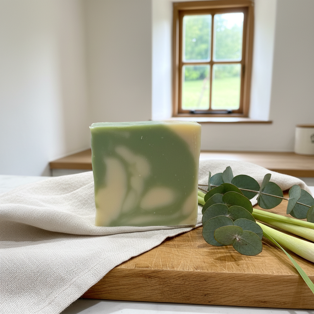 Vegan Lemongrass & Eucalyptus Soap - Cottage Corner